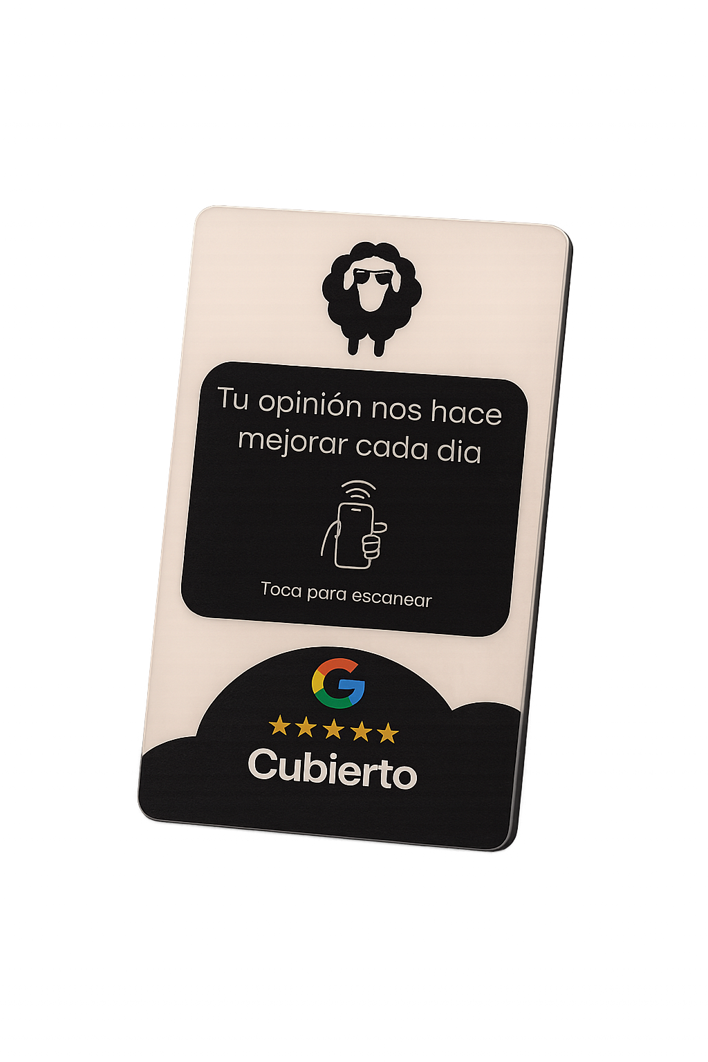 Tarjeta NFC Stars Leaders personalizada para reseñas de Google